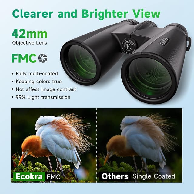Detalle 2 de 12x42 HD Binoculars for Adults — Night Vision ðŸ”