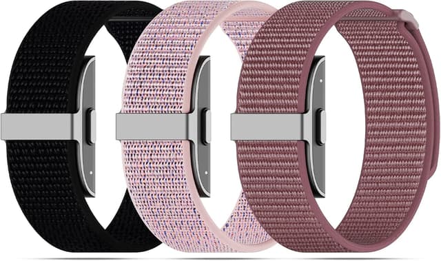 Detalle de ZOOROO 3-Pack Nylon Loop Sport Replacement Bands for Hume Health Band