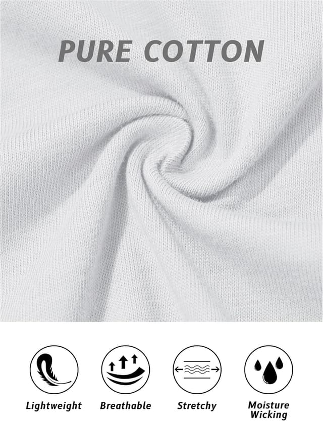 Detalle de TACVASEN women’s long sleeve cotton T-shirt with crew neck, quick-dry and breathable fit