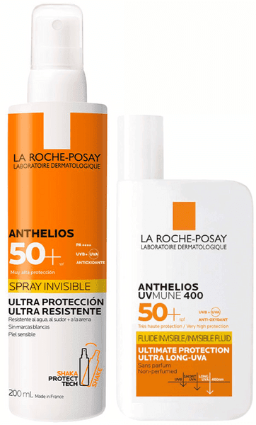 Detalle de La Roche Posay Anthelios UV-MUNE 400 Fluido y Spray SPF50+