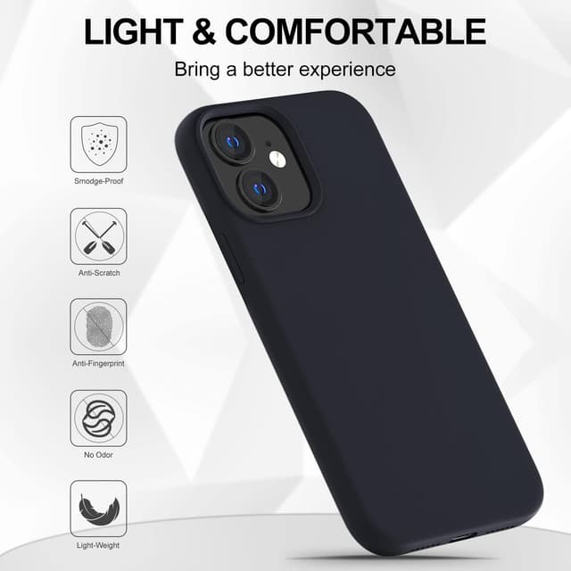 Detalle 2 de OitiYaa Liquid Silicone Case for iPhone 11 (6.1 inch) – soft ultra-slim shockproof cover with microfiber lining