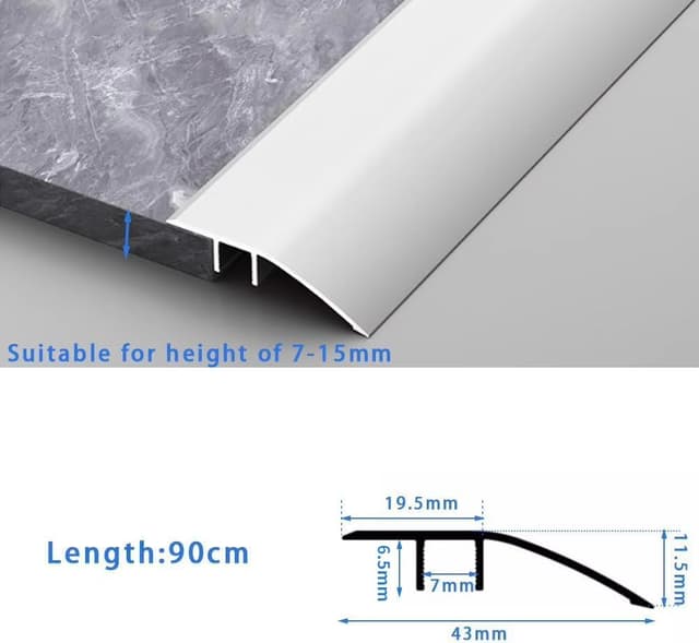 Thumbnail 1 de Aluminum Floor Transition Strip 0.9m