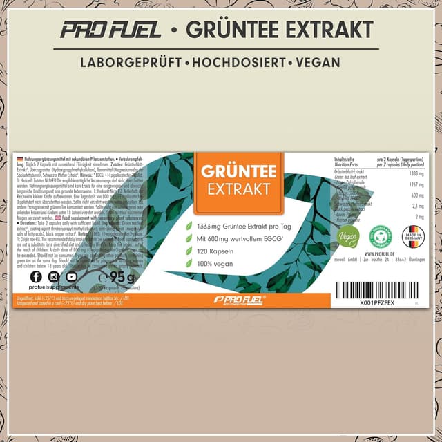 Thumbnail 5 de Grüntee Extrakt 120 Kapseln 💊