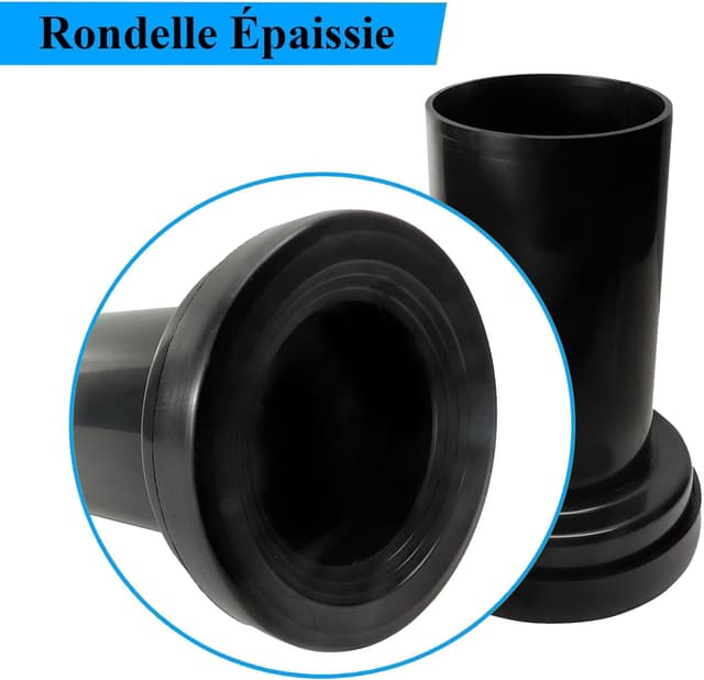 Detalle de Kit de raccordement pour cuvette suspendue Mendorio compatible Geberit 152.426.46.1 (tuyau d’évacuation + tuyau de remplissage, joints)