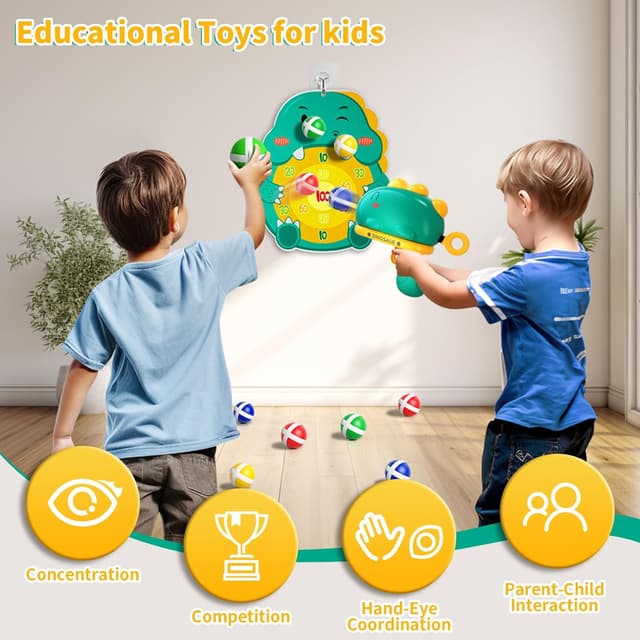 Thumbnail 1 de Doloowee Dinosaurier Dartscheibe für Kinder