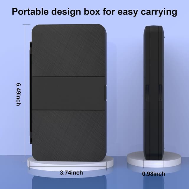 Detalle de iPLYGAM Switch Game Case Organizer (48 Slots) for Nintendo Switch 2/Switch/OLED/Lite