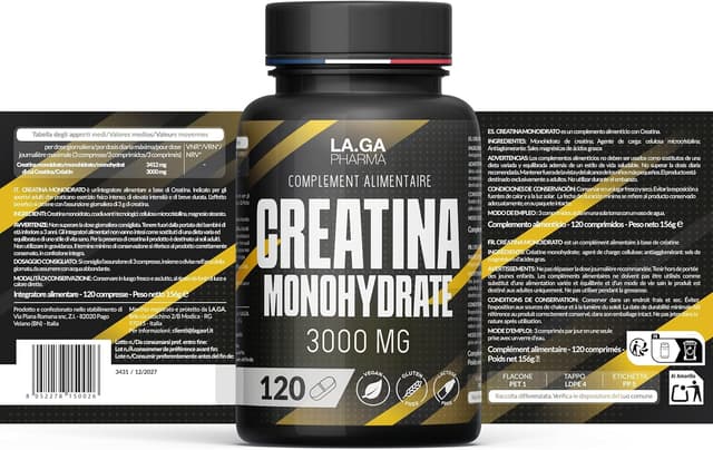 Thumbnail 6 de Creatine Monohydrate 120 comprimés 3000 mg