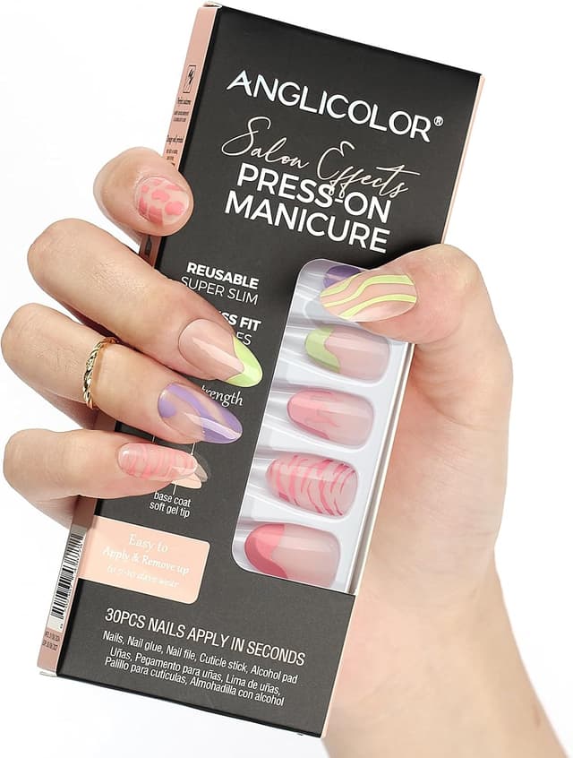 Detalle de Anglicolor Unghie Nude Finto 30 pezzi