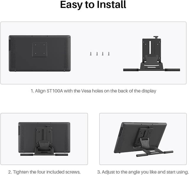 Detalle 2 de HUION ST100A Adjustable Drawing Tablet Stand (multi-angle) for Kamvas monitors