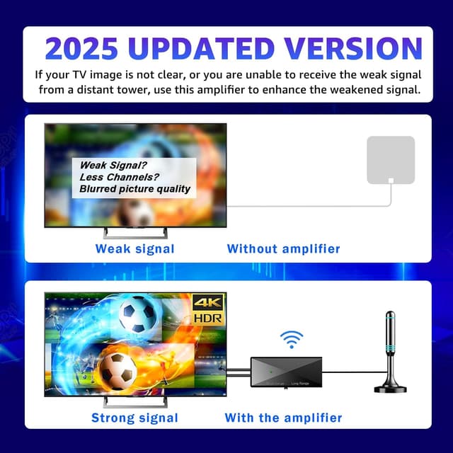 Thumbnail 4 de TV Booster Aerial Amplifier 1m USB Cable