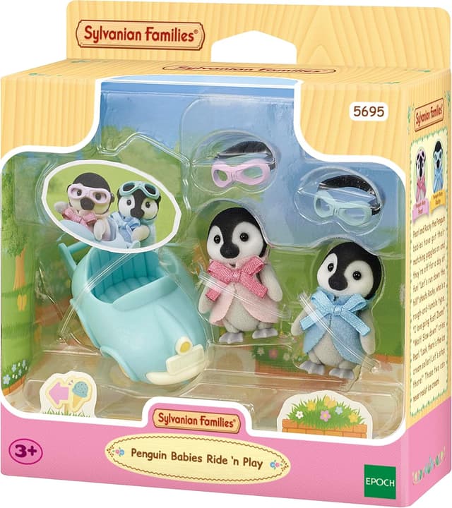Detalle 2 de Les jumeaux Pingouin Sylvanian Families: set con pinguini Pearl e Rocky