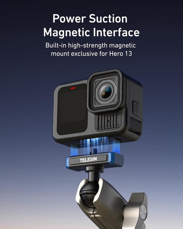 Detalle de TELESIN Super Clamp Mount for Hero 13 9-38mm