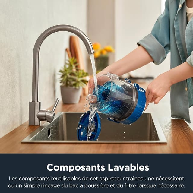 Thumbnail 6 de Eureka WhirlWind aspirateur traîneau sans sac 700 W, 1,5 L – Bleu