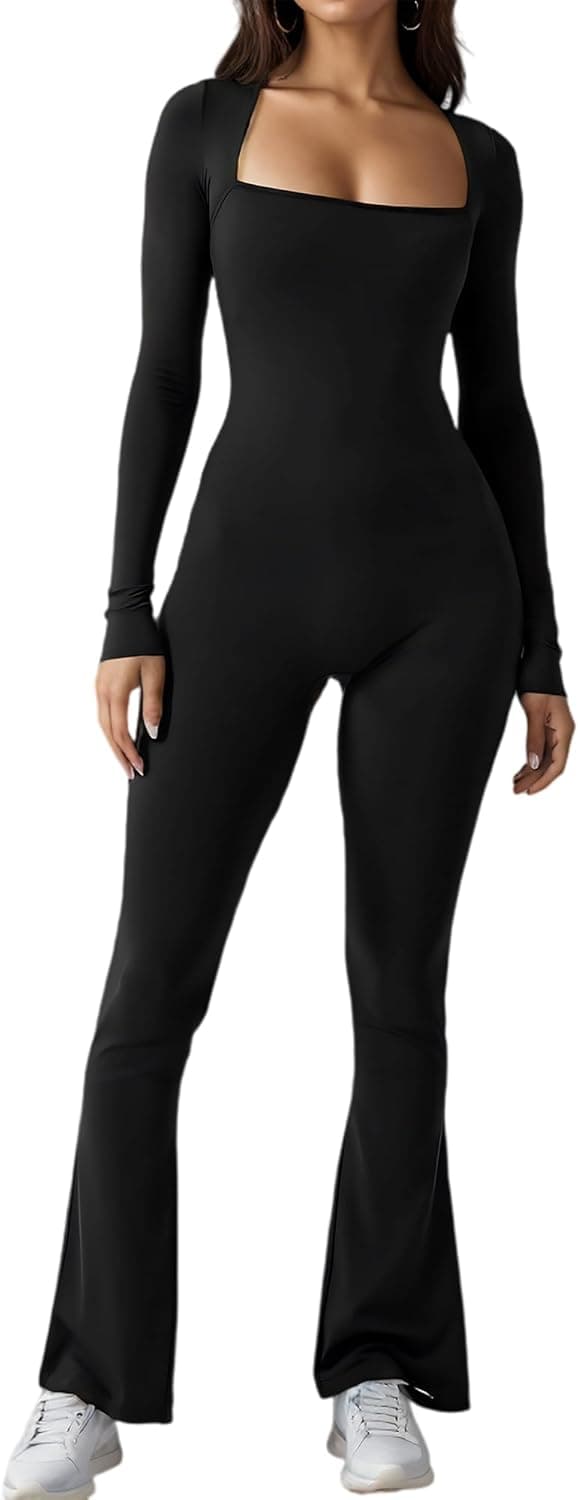 Detalle de Merlvida Sport-Jumpsuit für Damen, nahtlos