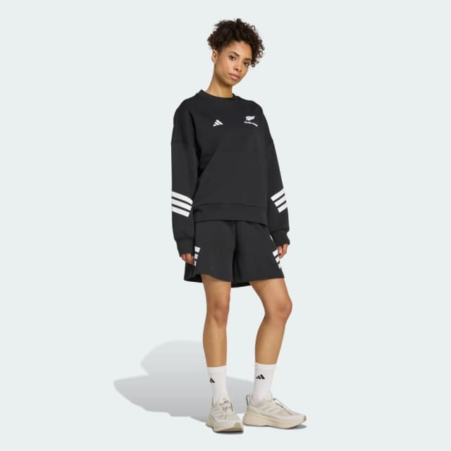 Detalle de Adidas Sudadera Black Ferns de 3 bandas