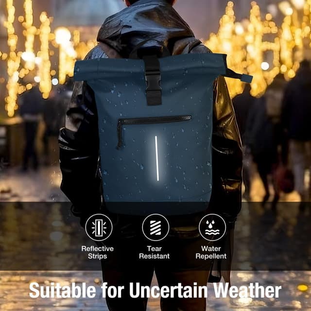 Thumbnail 5 de Lekeinchi Rolltop Rucksack 17 Zoll