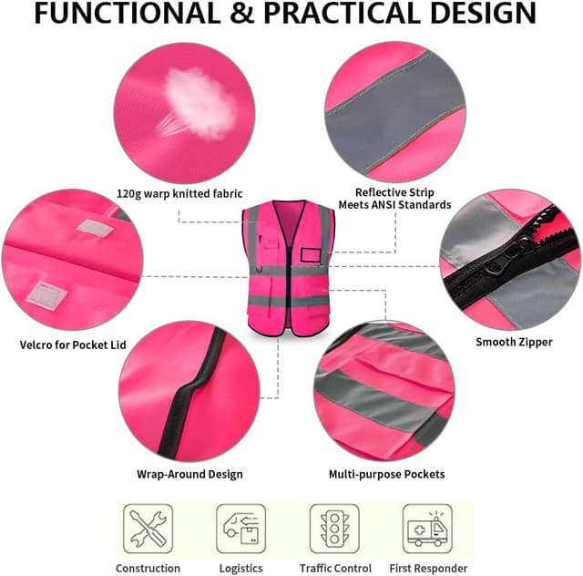 Detalle de Hi-Vis safety vest 107 Level 2