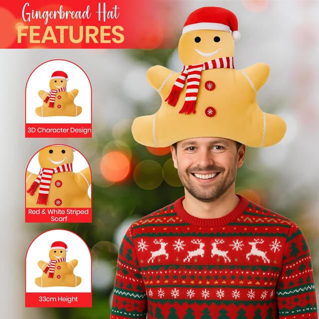 Thumbnail 2 de REDSTAR FANCY DRESS 4pc Novelty Christmas Hats Pack