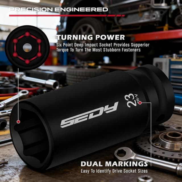 Thumbnail 3 de SEDY 29-Piece Impact Socket Set 1/2"
