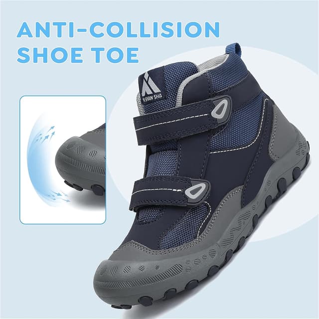 Detalle de Mishansha Kinder Wanderschuhe rutschfest – leichte Trekking-Wanderstiefel für Jungen & Mädchen (Gr. 24–38)