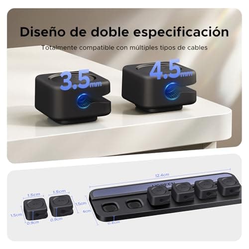 Detalle 2 de UGREEN organizador cable magnético 6 piezas