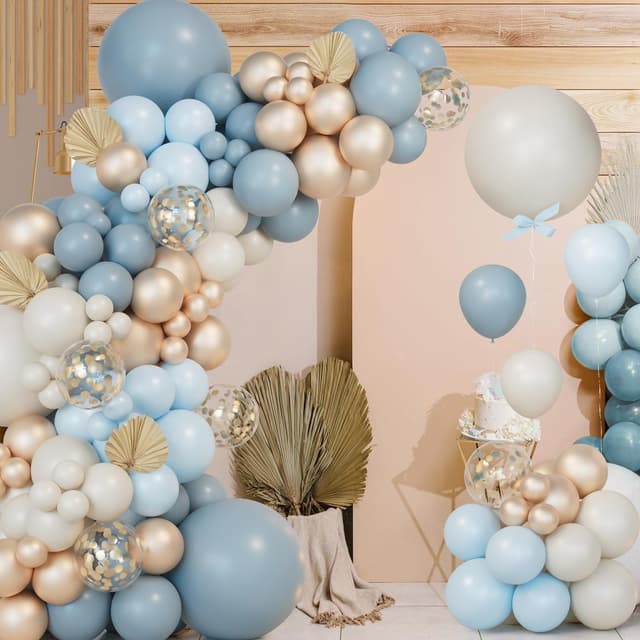 Thumbnail 1 de Dusty Baby Blue Balloon Arch Kit 151Pcs
