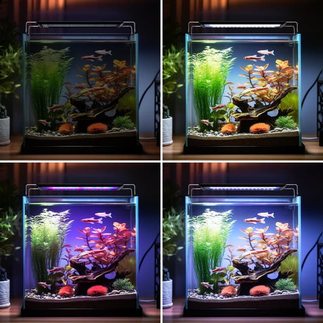 Detalle de Nobleza Luce per Acquario con Timer, 3 Colori e 10 Livelli Luminosità