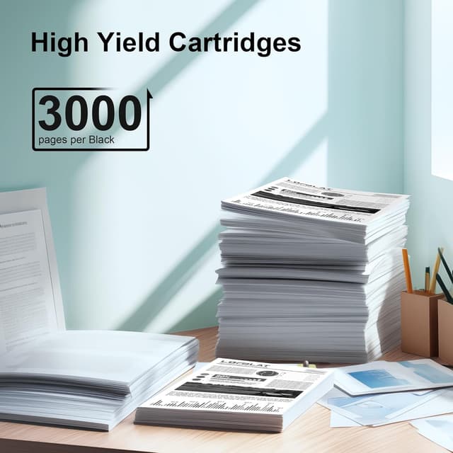 Detalle de LOFBLAT TN248XL Ersatztoner (2x Schwarz) für Brother MFC-L3760CDW