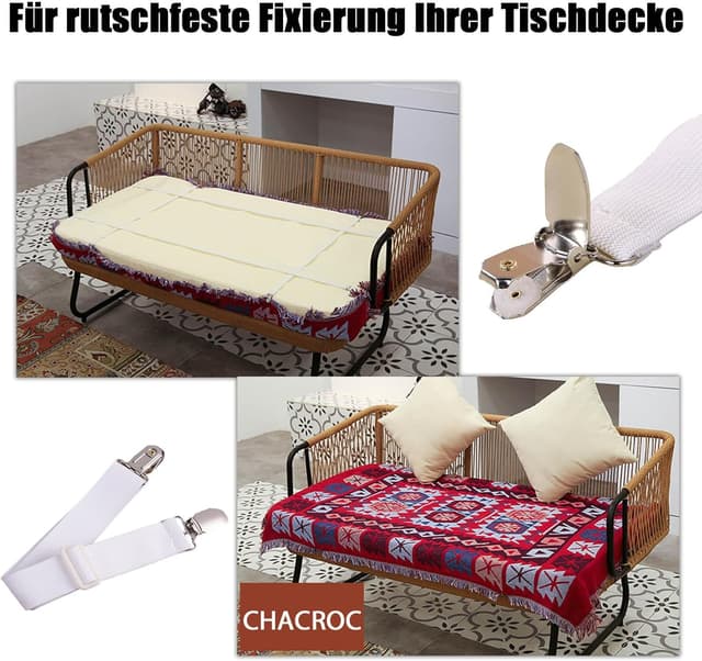 Detalle 2 de CHACROC Tischdeckenklammern für Dicke Tische
