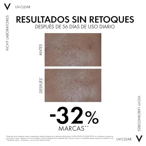 Thumbnail 7 de Vichy Capital Soleil UV-Clear SPF 50+ Fluido Anti-Imperfezioni per pelli miste e grasse, con acido salicilico e niacinamide (40 ml)