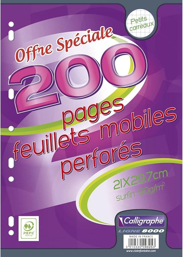 Thumbnail 4 de Calligraphe 9353C Feuillets Mobiles A4 500 pages ⚙
