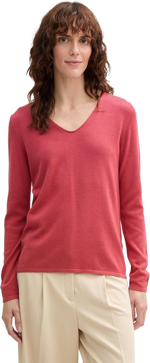 Detalle de TOM TAILOR 1012976 pullover da donna: comodo e versatile per l’uso quotidiano
