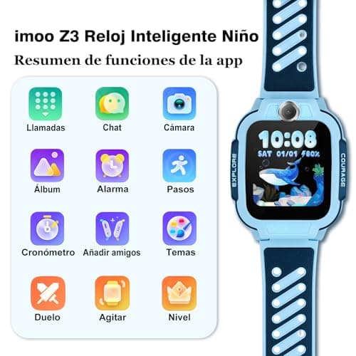 Detalle de imoo Z3 Reloj Inteligente para Niño con GPS, llamadas y videollamada 4G