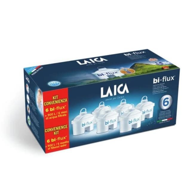 Imagen de Laica Bi-flux 5+1 Pack filtros 6 unidades 💧 en OfertitasTOP