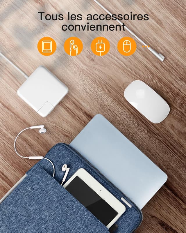 Detalle 2 de Inateck 360° laptop sleeve 13 inch protection