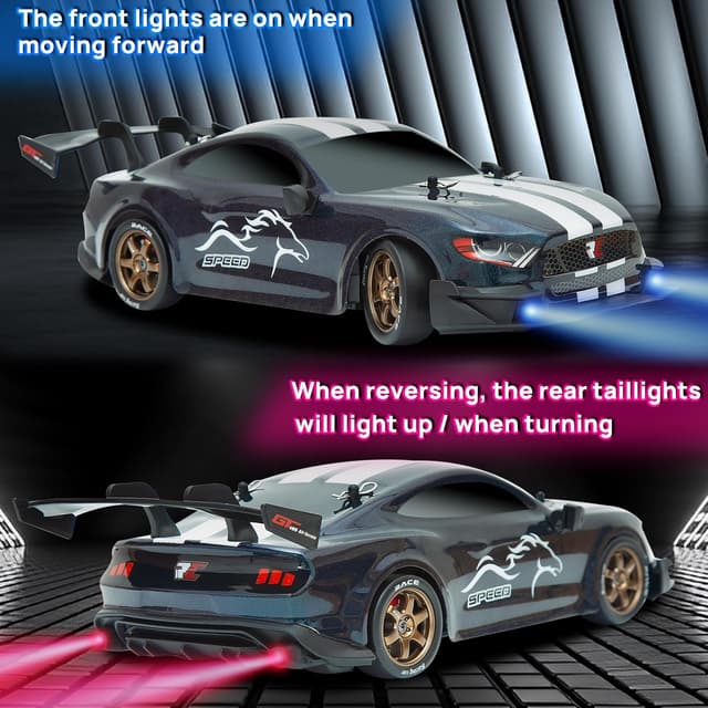 Detalle de BORSTOYPRO RC Drift Car 1:14 4WD Drift RC (2.4Ghz) with Proportional Throttle