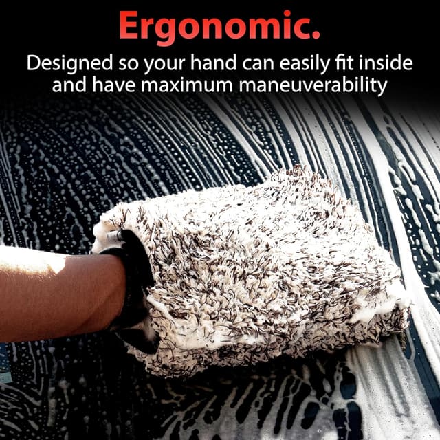 Thumbnail 3 de Adam's Polishes Microfiber Car Wash Mitt for Safe Washing