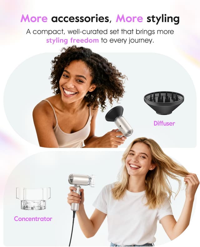 Thumbnail 4 de slopehill Dual Voltage Travel Hair Dryer 1500W