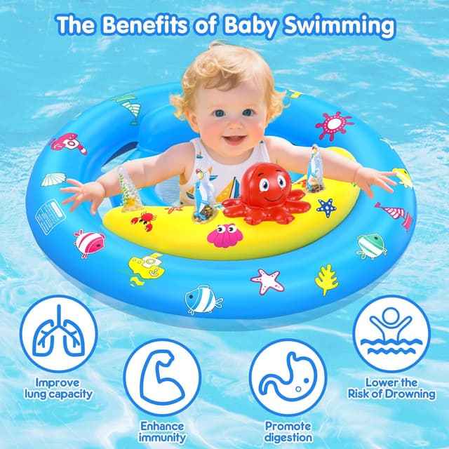 Detalle de Inflatable Baby Pool Float 50+ UPF