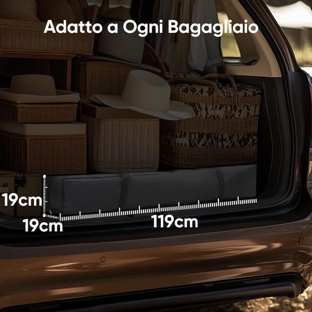 Detalle de Quictent Gazebo pieghevole portatile 3x3 m con borsa 3 livelli – bianco