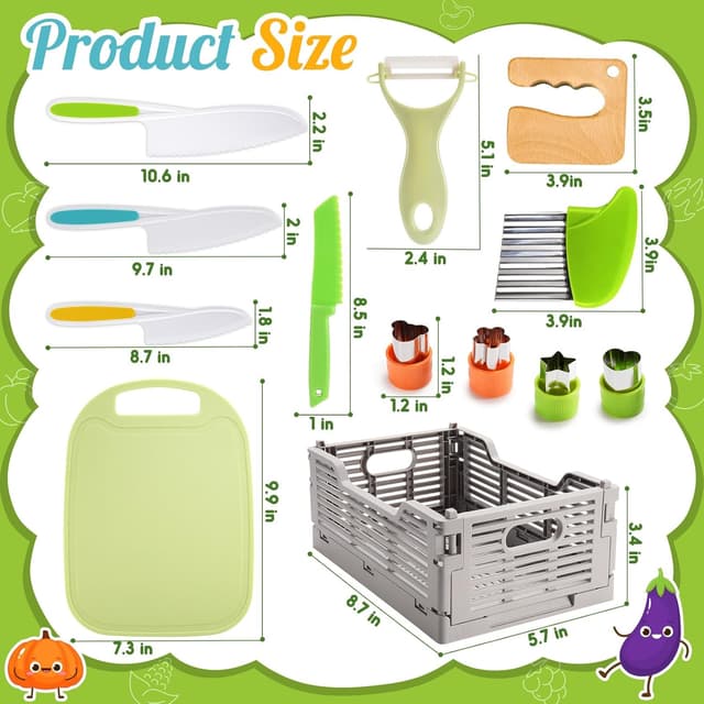 Thumbnail 3 de JoltJive Kids Knife Set for Chopping