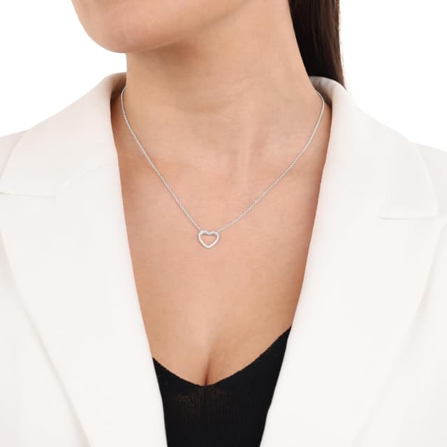 Detalle 2 de s.Oliver Silber Halskette mit Herz 45 cm