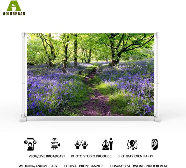 Thumbnail 1 de Aoihrraan Lavendel Hintergrund 2,2x1,5m