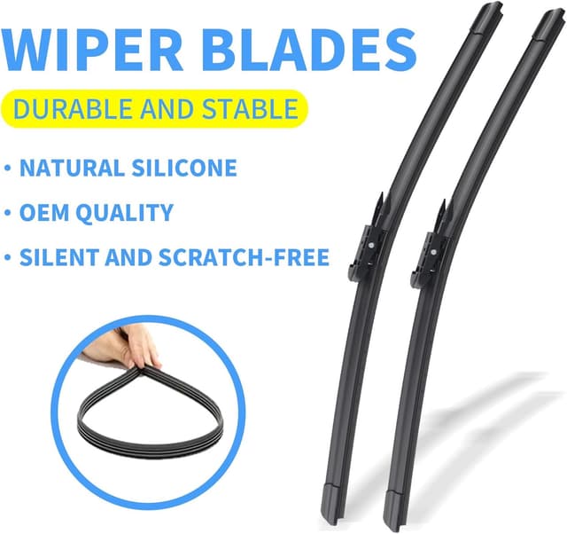 Detalle de Gavimnal 26"+22"+11" Silicone Wiper Blades Replacement (Set of 3) for Ford Explorer & Police Interceptor Utility