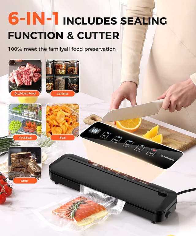 Detalle 2 de 75kPa Vacuum Sealer Machine 6-in-1