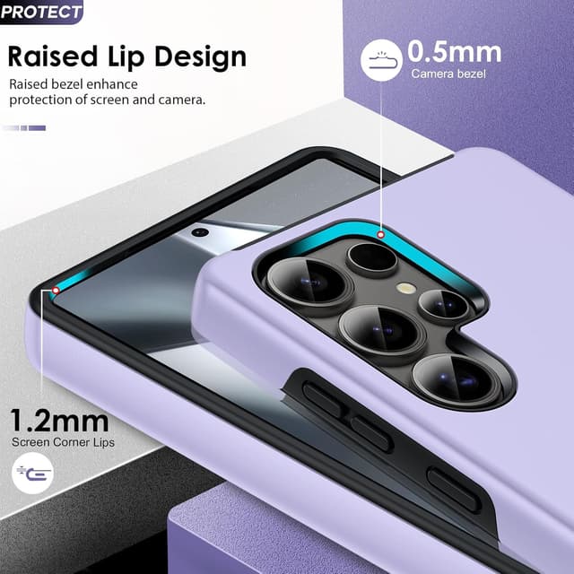 Detalle de Samsung S25 Ultra case with tempered glass