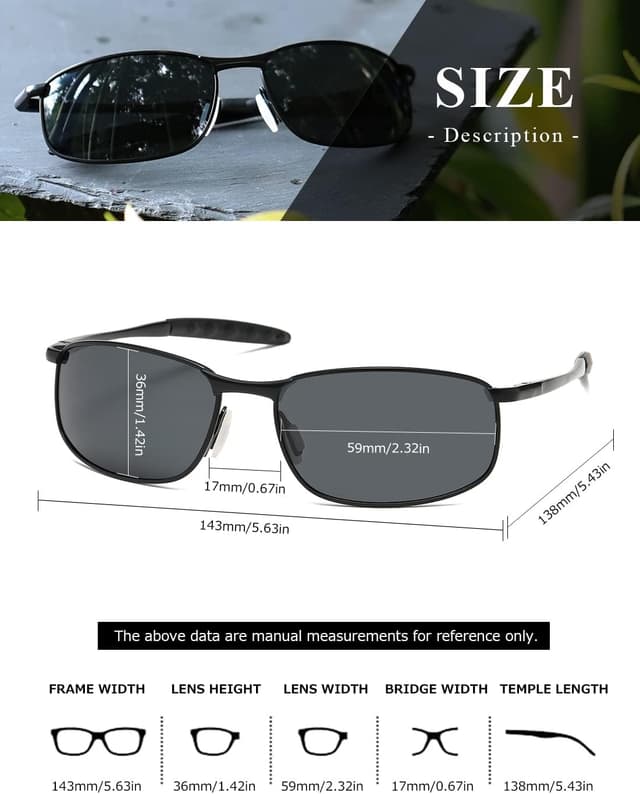 Thumbnail 4 de Kimorn Polarisierte Sonnenbrille K0535 Retro Herren