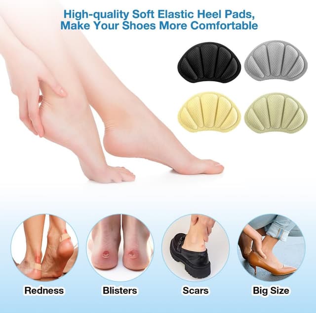 Detalle 1 de LOPHE 4 paires de protège-talons avec mousse à mémoire de forme