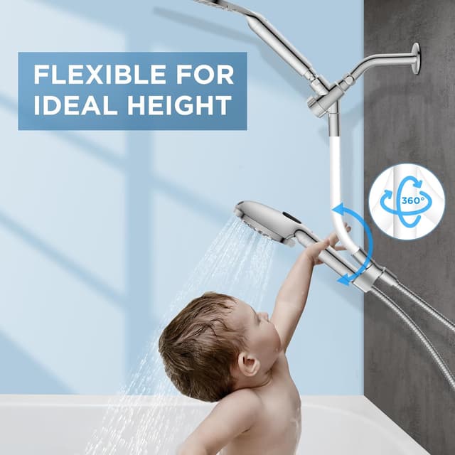 Thumbnail 1 de MakeFit Dual Filtered Rain Shower Head Combo