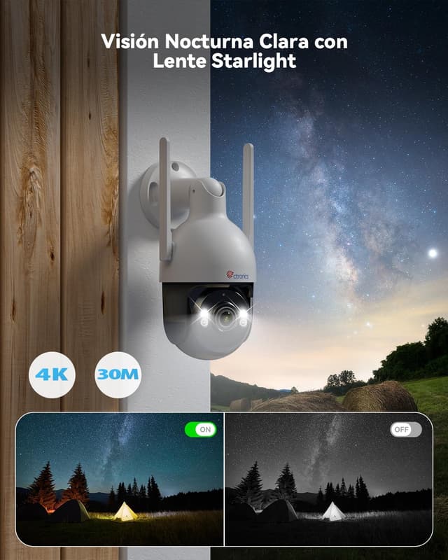 Thumbnail 3 de Ctronics 4K 8MP Cámara Exterior IA